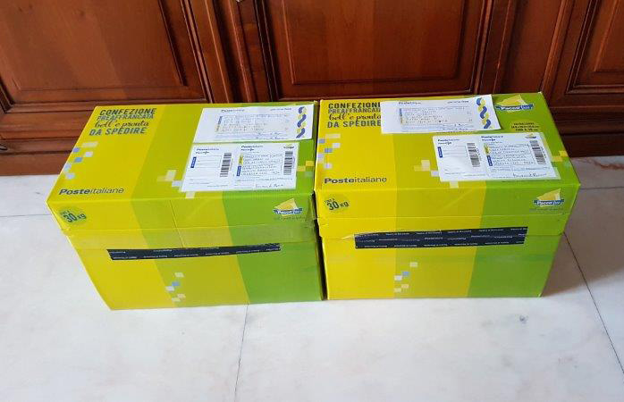GLI OCCHIALI PRONTI PER LA SPEDIZIONE