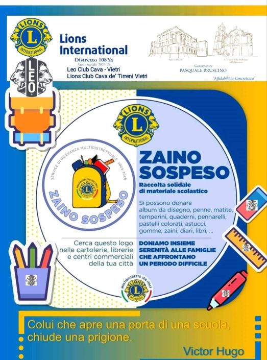 LOCANDINA ZAINO SOSPESO